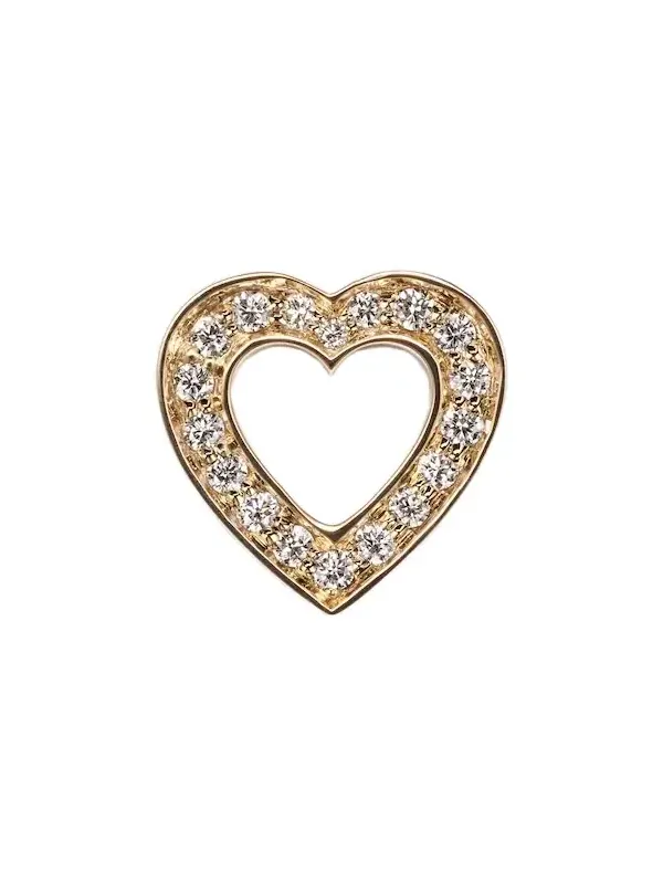 18kt gold earring with diamond