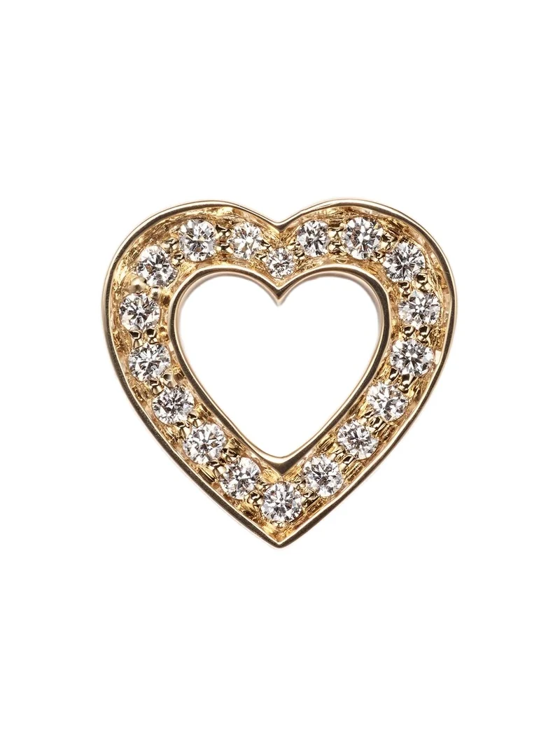 18kt gold earring with diamond 18kt gold earring with diamond
