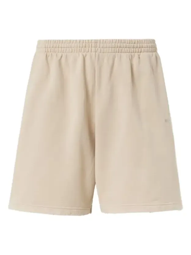 Back distressed logo cotton shorts Back distressed logo cotton shorts