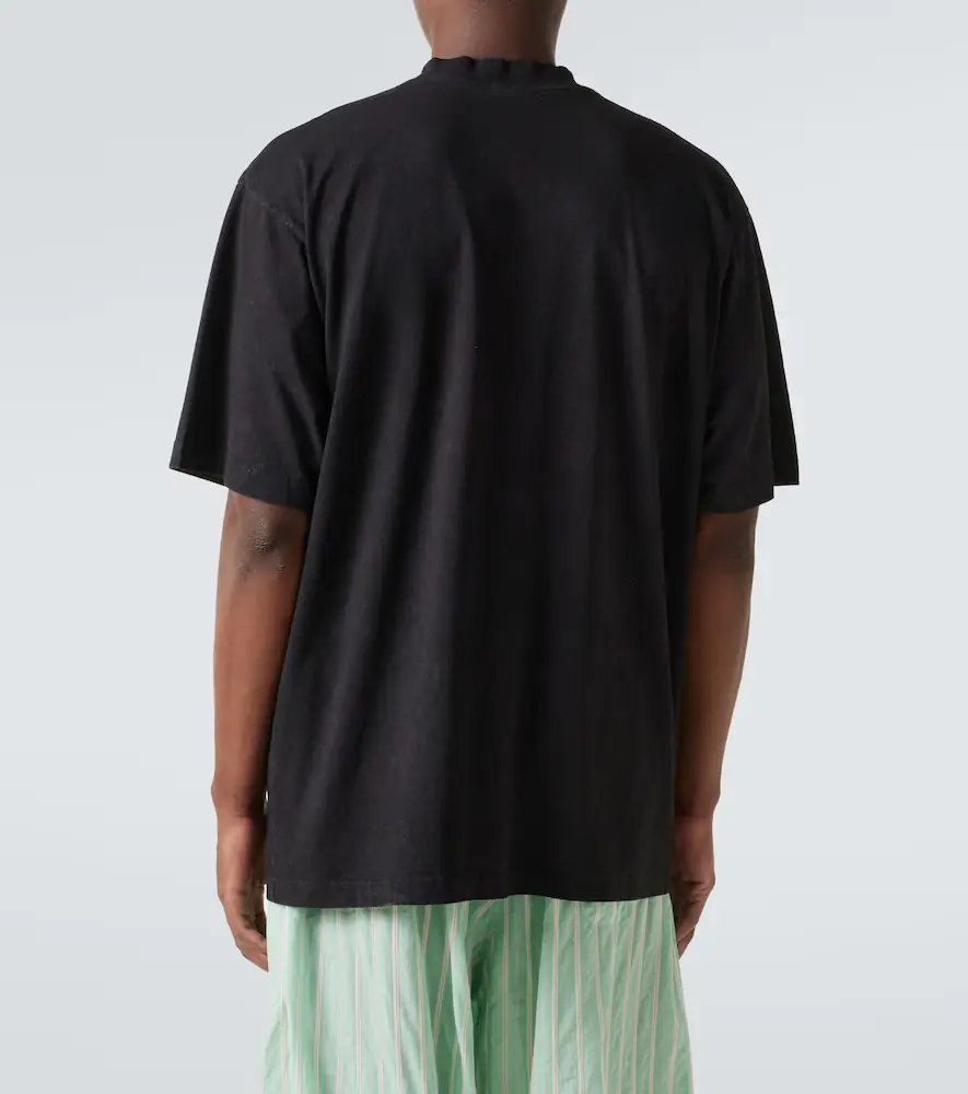Balenciaga Printed cotton jersey T-shirt | Thumbnail 3