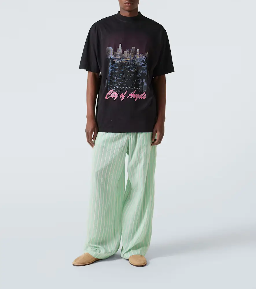 Balenciaga Printed cotton jersey T-shirt | Thumbnail 5