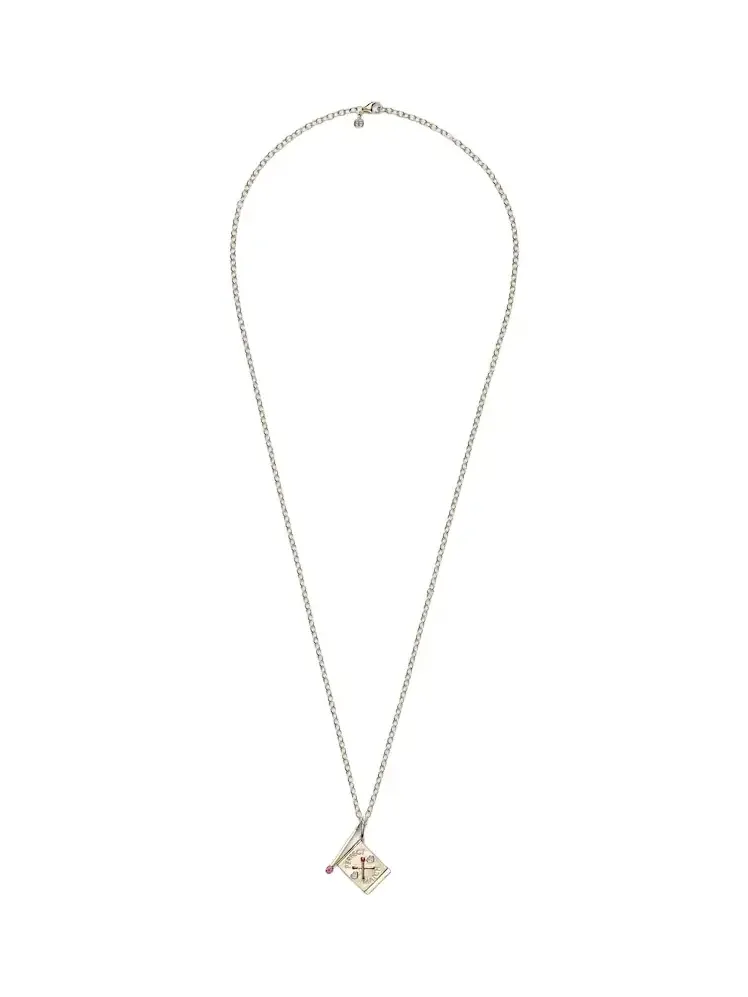 Perfect Match 14kt gold necklace with diamonds and rubies Perfect Match 14kt gold necklace with diamonds and rubies