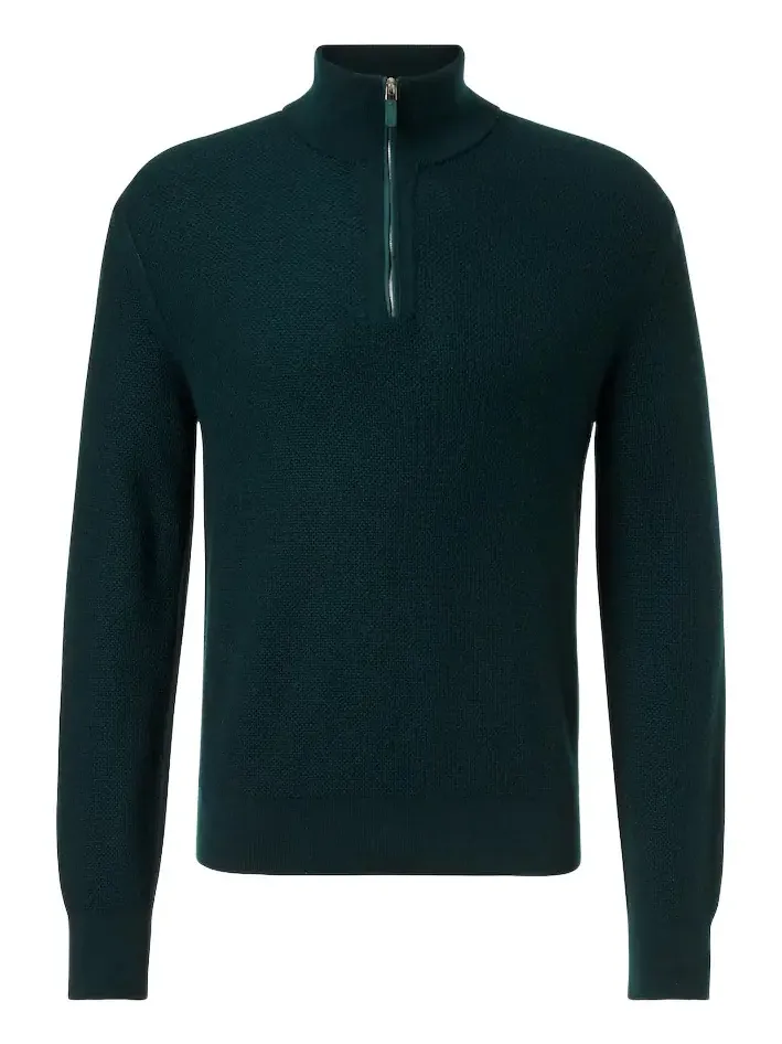 Cashmere half-zip sweater