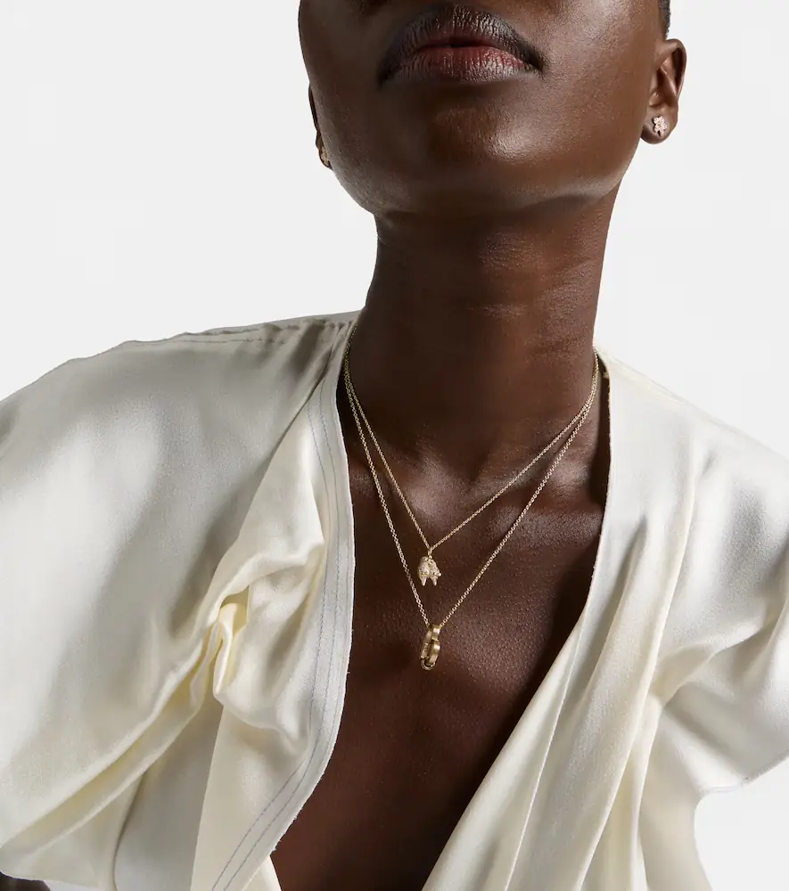 Sydney Evan Lovebirds 14kt gold necklace with diamonds | Thumbnail 6 Sydney Evan Lovebirds 14kt gold necklace with diamonds | Thumbnail 6