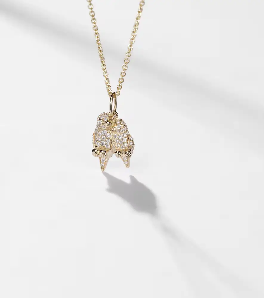 Sydney Evan Lovebirds 14kt gold necklace with diamonds | Thumbnail 7 Sydney Evan Lovebirds 14kt gold necklace with diamonds | Thumbnail 7