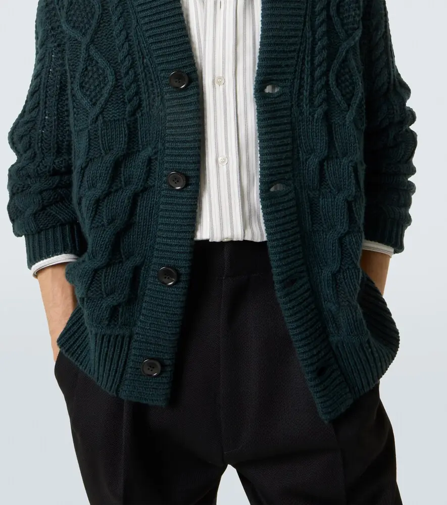 Zegna Cable-knit cashmere cardigan | Thumbnail 4 Zegna Cable-knit cashmere cardigan | Thumbnail 4
