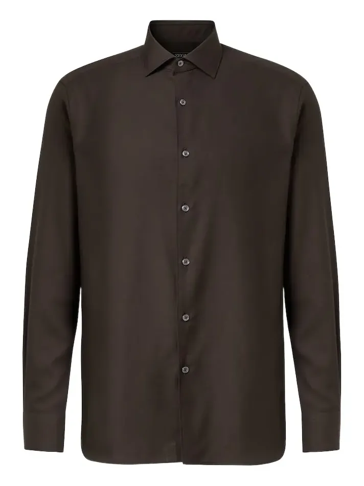 Cotton and cashmere shirt