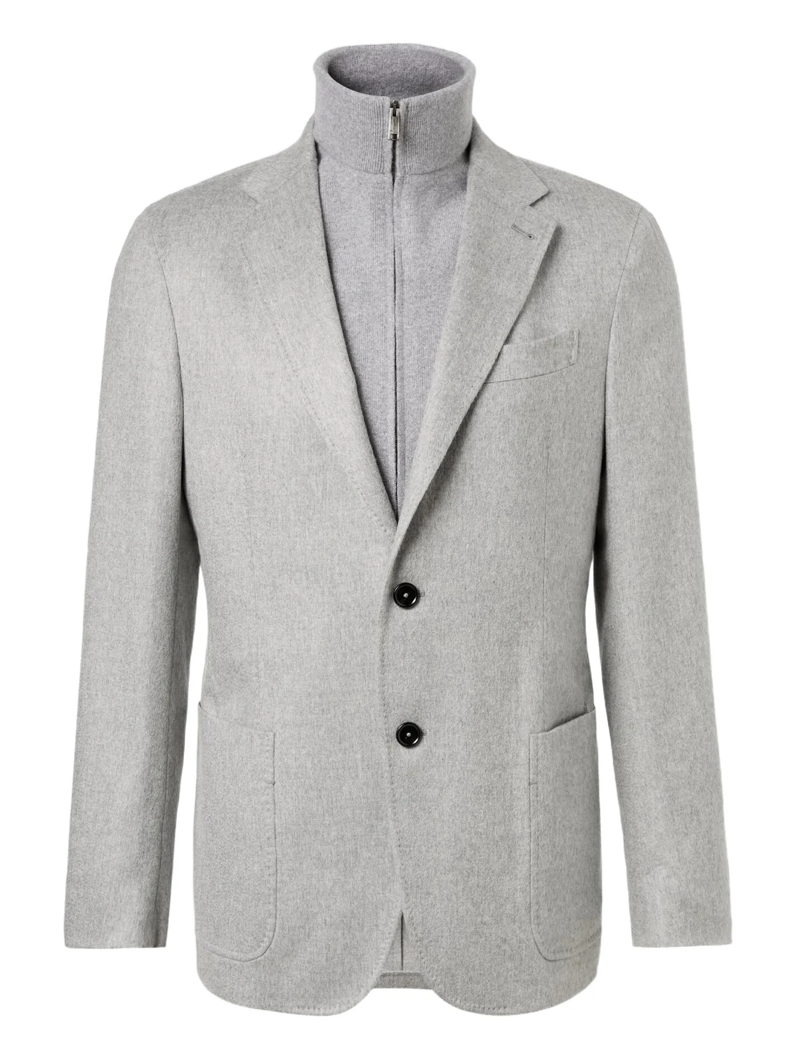 Zegna Layered cashmere blazer
