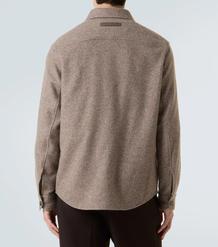 Zegna Cashmere and silk overshirt | Thumbnail 4 Zegna Cashmere and silk overshirt | Thumbnail 4