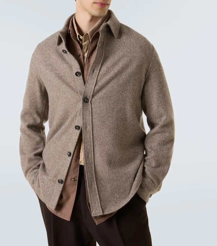 Zegna Cashmere and silk overshirt | Thumbnail 8 Zegna Cashmere and silk overshirt | Thumbnail 8