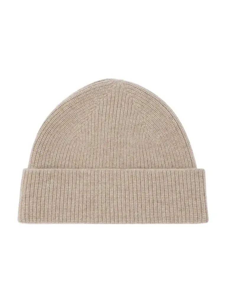 Ribbed-knit cashmere beanie Ribbed-knit cashmere beanie