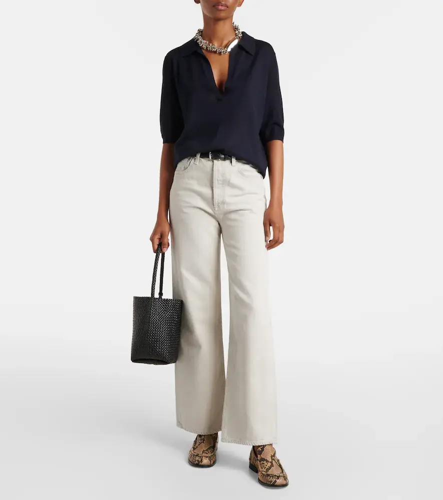 AGOLDE Ren high-rise wide-leg jeans | Thumbnail 2