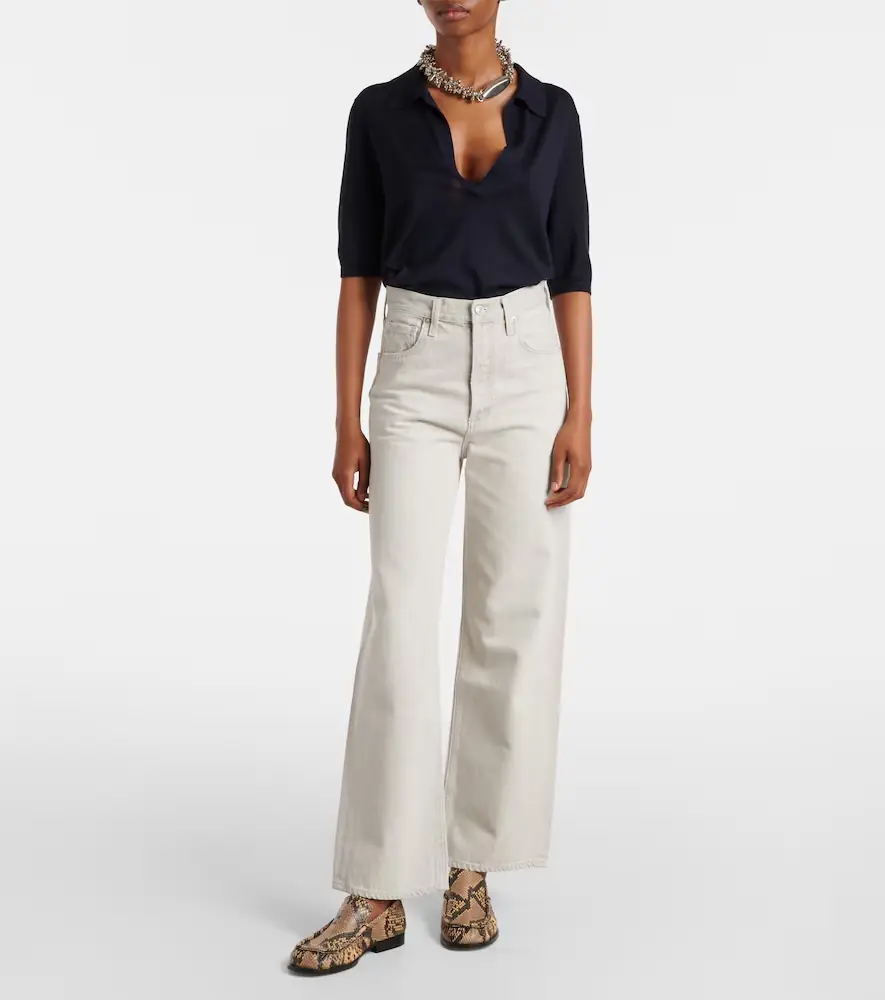 AGOLDE Ren high-rise wide-leg jeans | Thumbnail 5