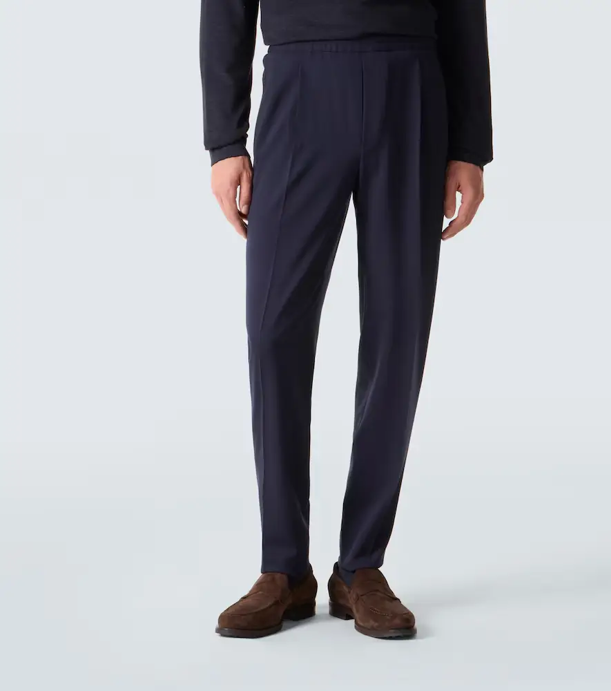 Zegna Pleated straight pants | Thumbnail 4 Zegna Pleated straight pants | Thumbnail 4