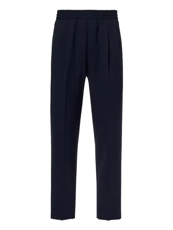 Pleated straight pants Pleated straight pants