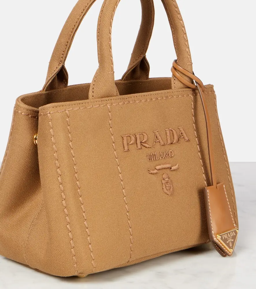 Prada Jardinière Mini canvas tote bag | Thumbnail 4