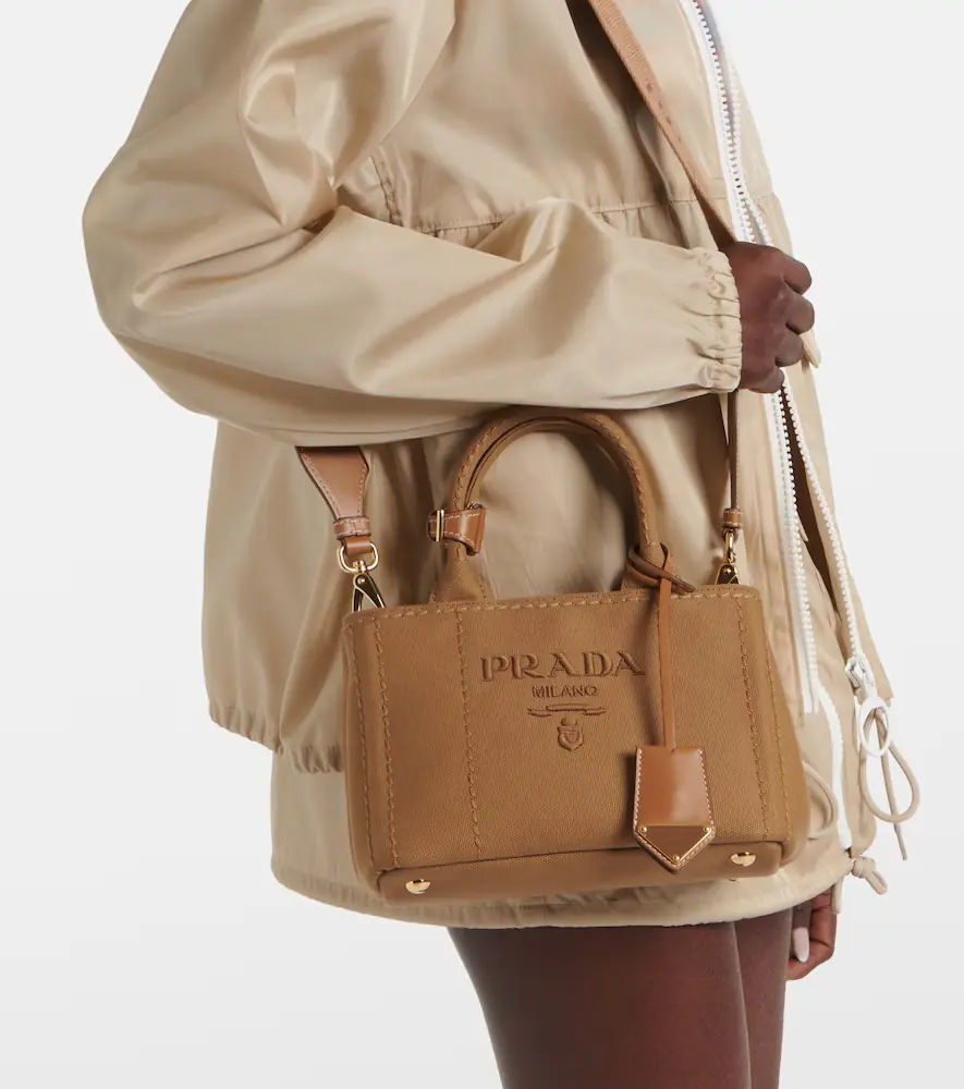 Prada Jardinière Mini canvas tote bag | Thumbnail 5