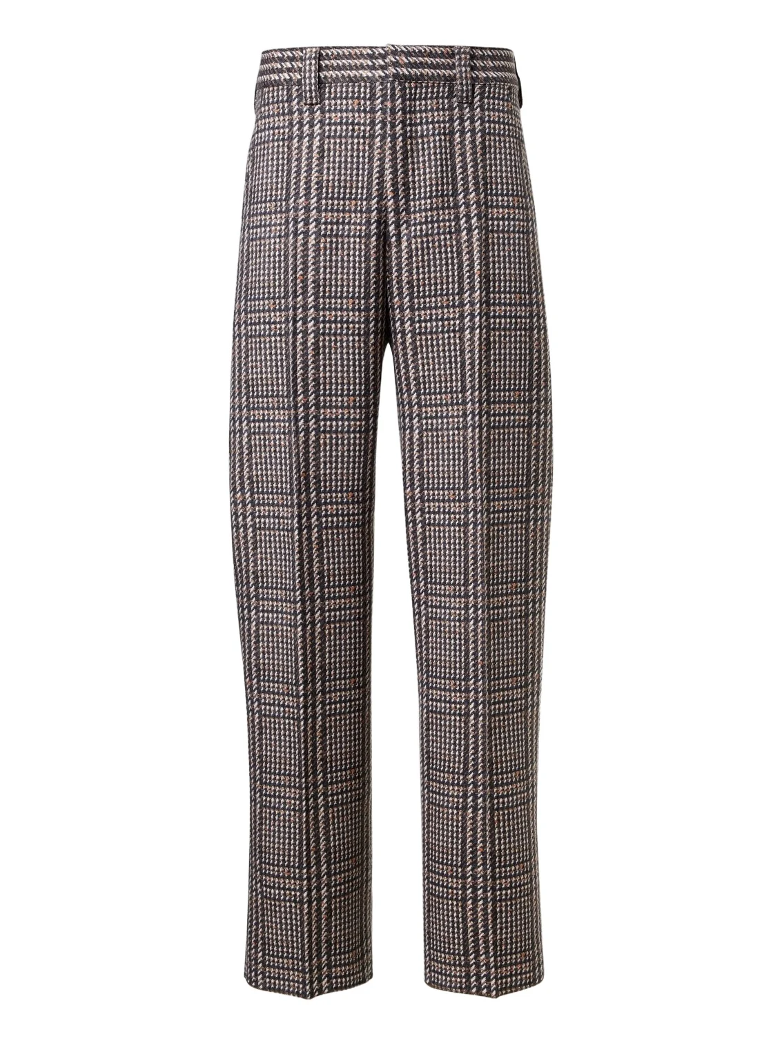 Zegna Prince of Wales check wool straight pants