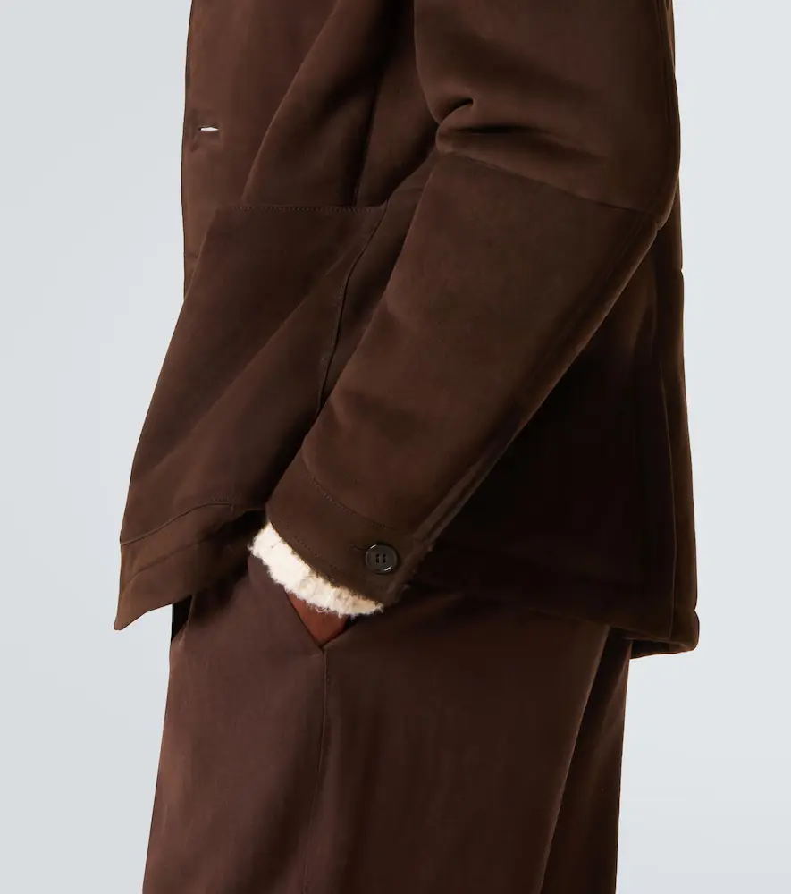Zegna Il Conte shearling-trimmed suede jacket | Thumbnail 2