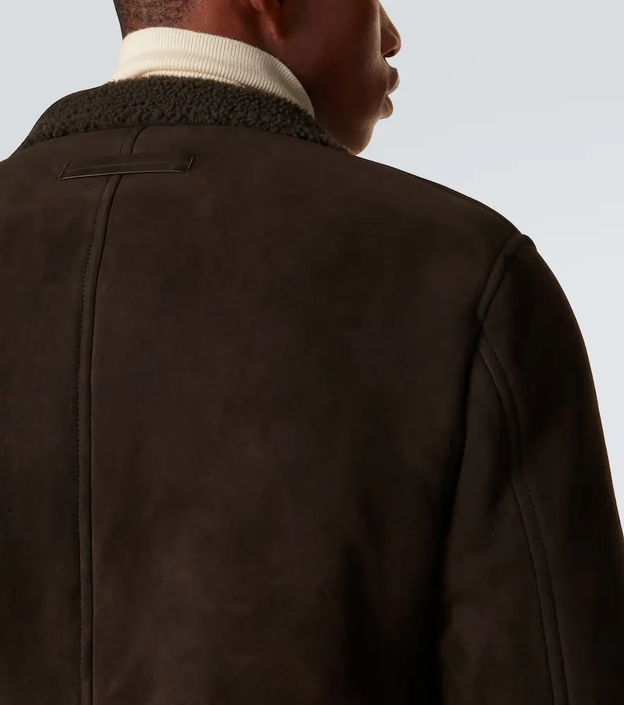 Zegna Il Conte shearling-trimmed suede jacket | Thumbnail 8