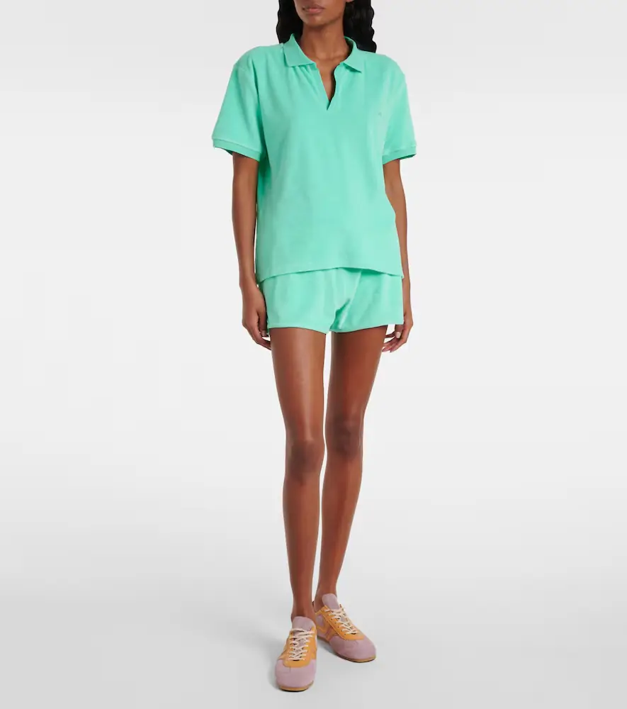 Hunza G Cotton terry polo shirt | Thumbnail 2