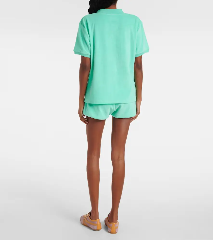 Hunza G Cotton terry polo shirt | Thumbnail 3