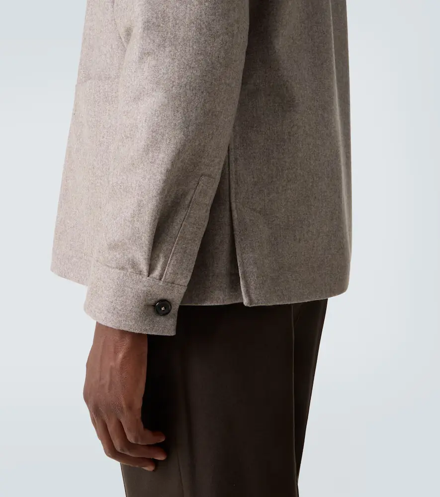 Zegna Wool flannel tapered pants | Thumbnail 4 Zegna Wool flannel tapered pants | Thumbnail 4