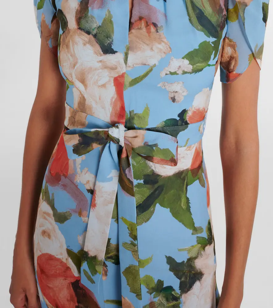 Erdem Floral silk voile midi dress | Thumbnail 5 Erdem Floral silk voile midi dress | Thumbnail 5