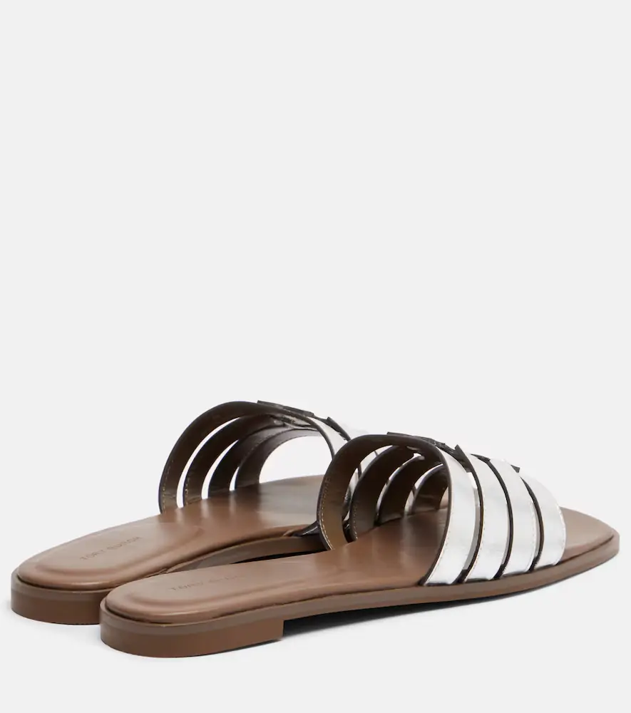 Tory Burch Metallic leather slides | Thumbnail 2 Tory Burch Metallic leather slides | Thumbnail 2