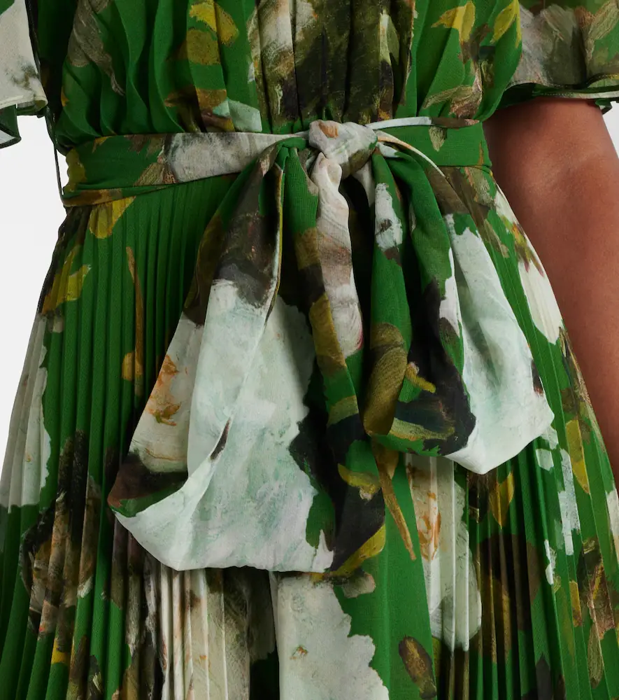 Erdem Floral pleated midi dress | Thumbnail 2 Erdem Floral pleated midi dress | Thumbnail 2
