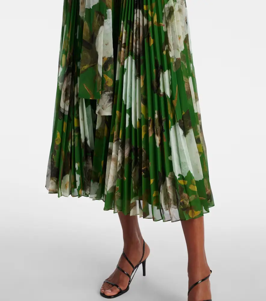 Erdem Floral pleated midi dress | Thumbnail 5 Erdem Floral pleated midi dress | Thumbnail 5