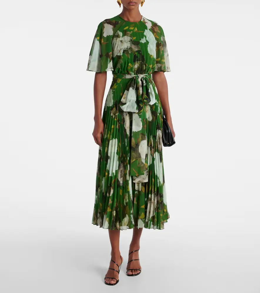 Erdem Floral pleated midi dress | Thumbnail 6 Erdem Floral pleated midi dress | Thumbnail 6