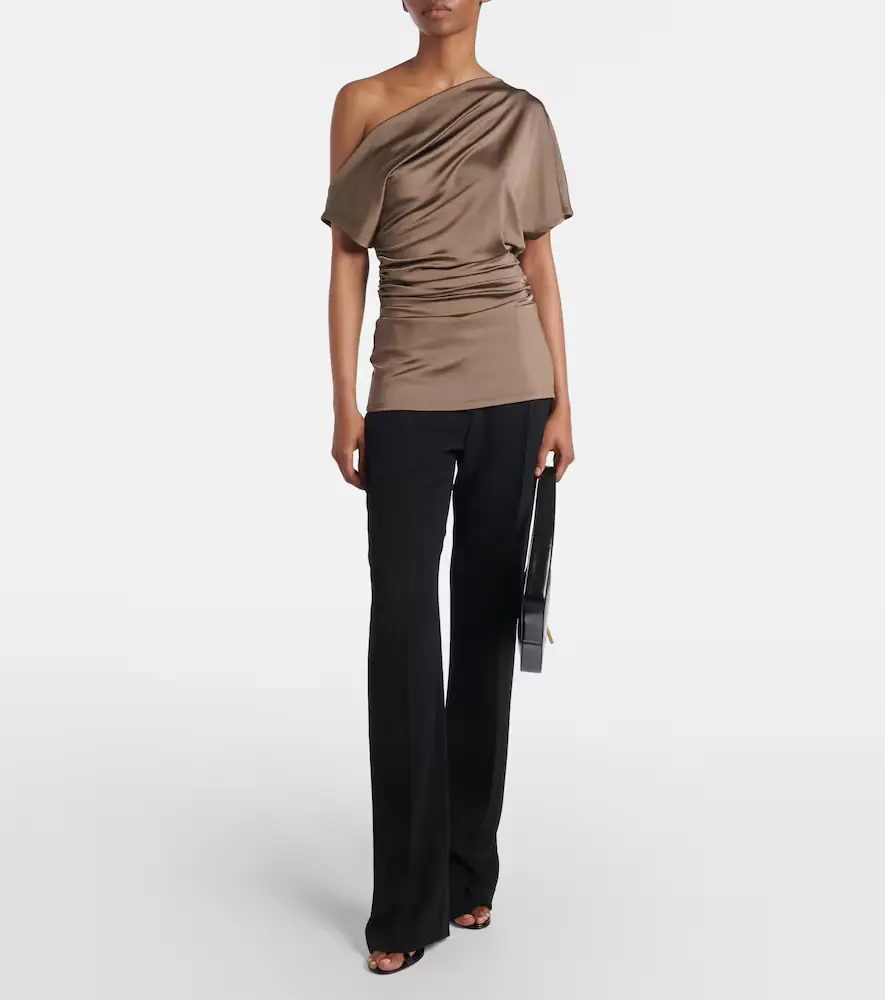 Tove Edel ruched draped jersey top | Thumbnail 4