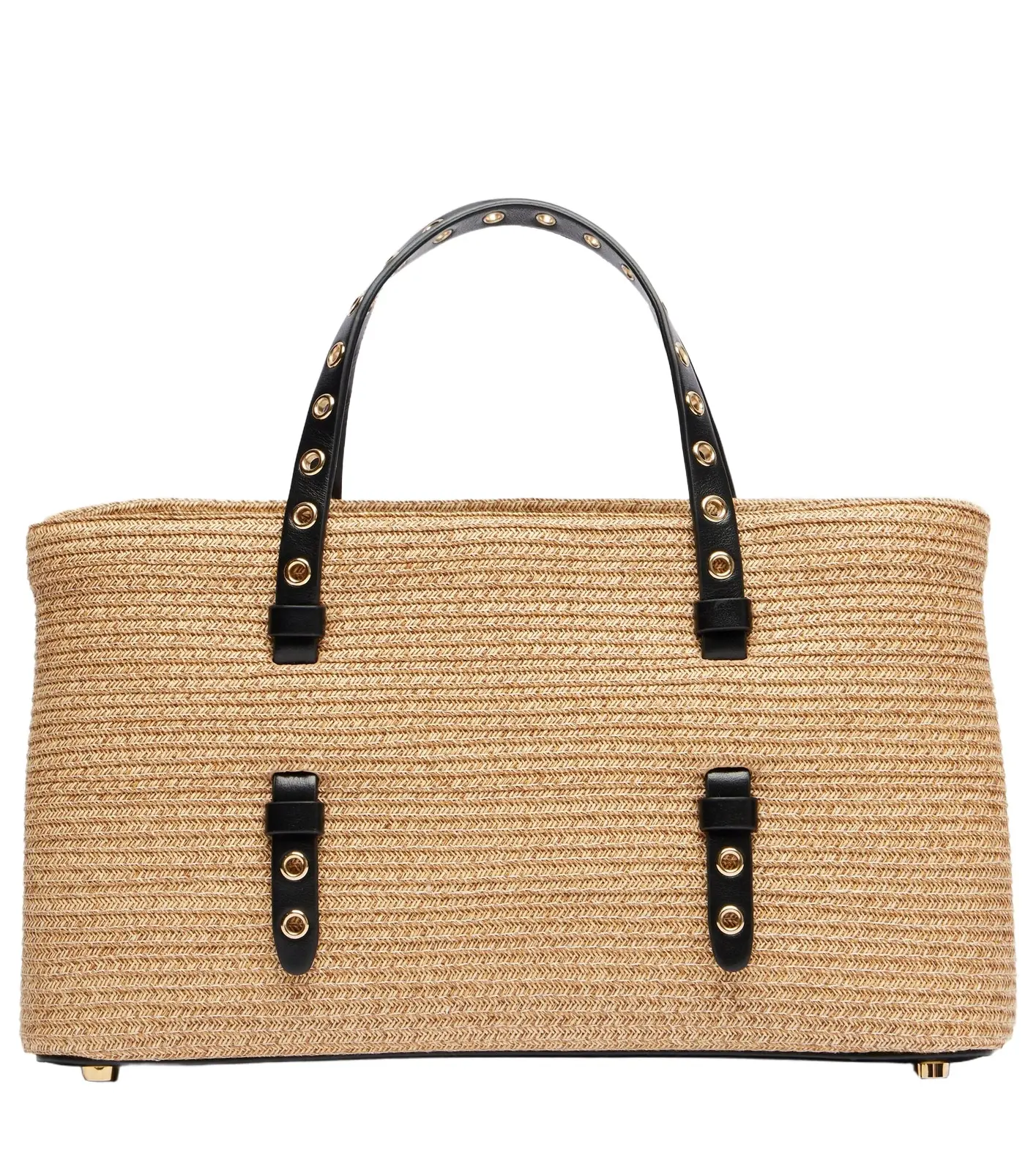 ALAÏA ALAÏA Mina 25 Medium raffia-effect top-handle bag