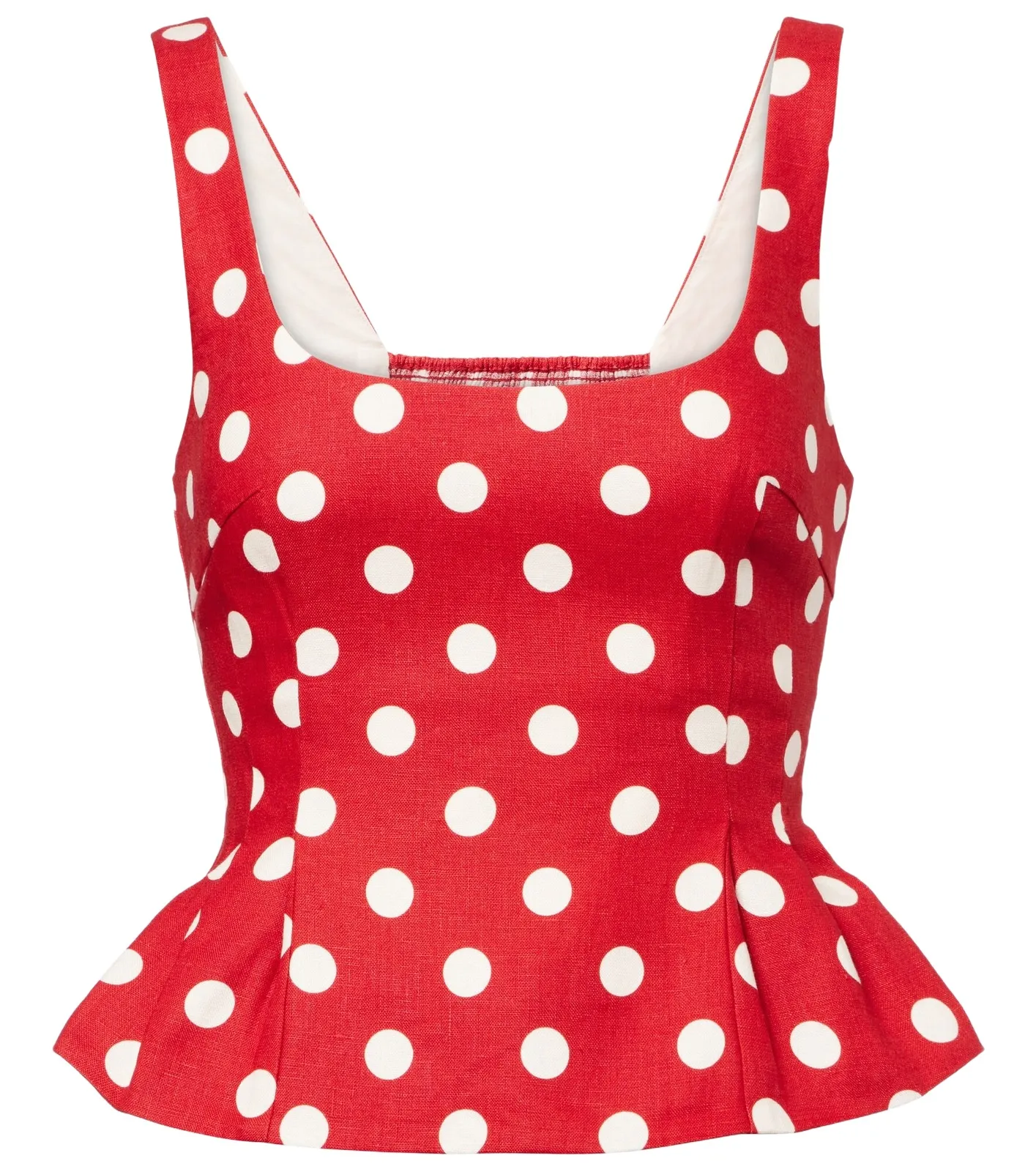 Rosalie polka-dot linen top Rosalie polka-dot linen top