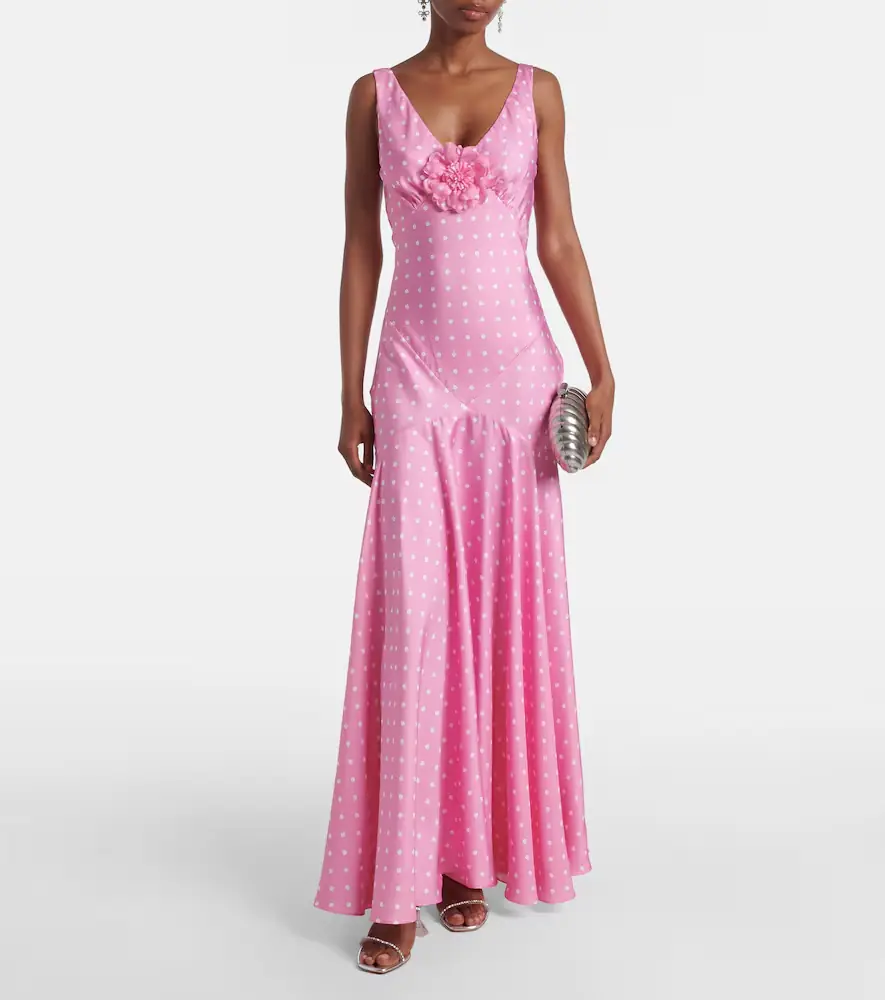 Rodarte Floral-appliqué silk twill gown | Thumbnail 2 Rodarte Floral-appliqué silk twill gown | Thumbnail 2
