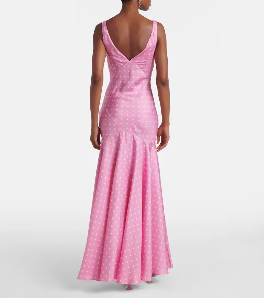 Rodarte Floral-appliqué silk twill gown | Thumbnail 4 Rodarte Floral-appliqué silk twill gown | Thumbnail 4