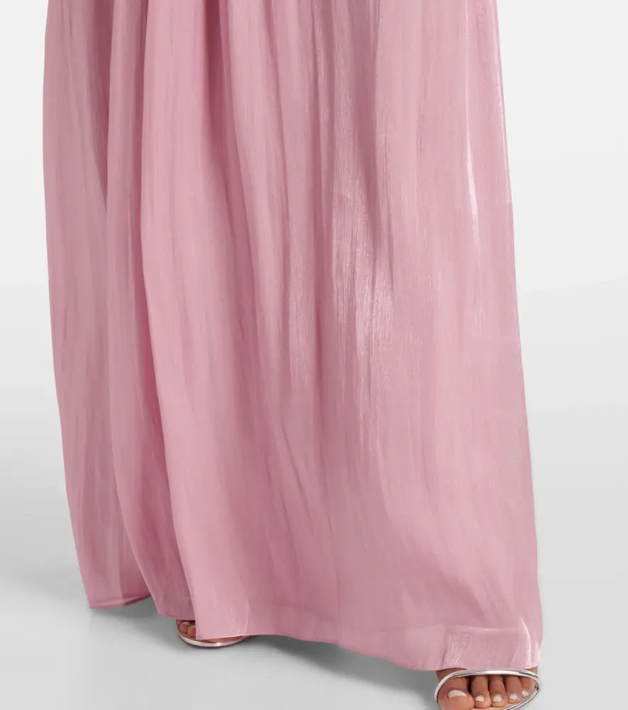 Costarellos Isilda lamé georgette gown | Thumbnail 2