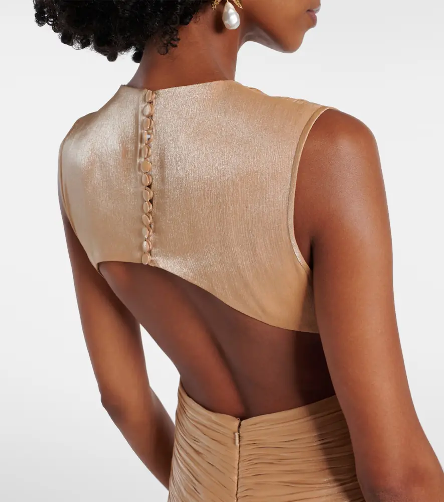 Costarellos Silla cutout gathered gown | Thumbnail 2 Costarellos Silla cutout gathered gown | Thumbnail 2