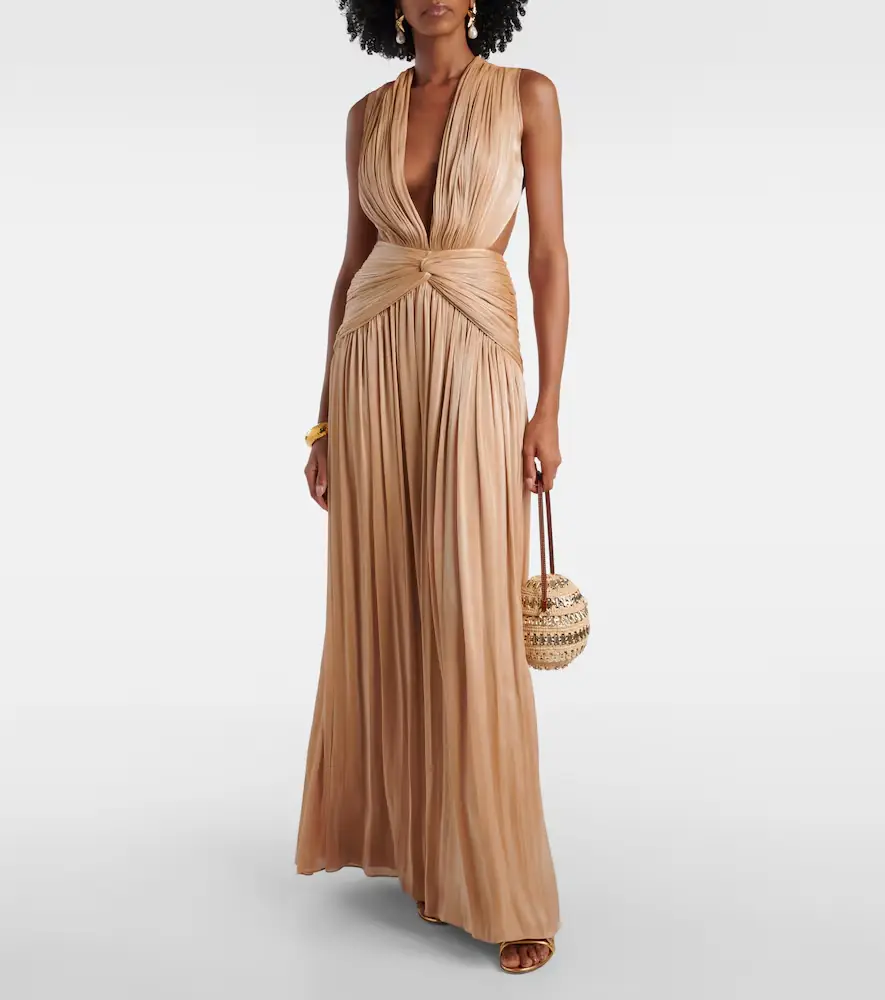 Costarellos Silla cutout gathered gown | Thumbnail 3 Costarellos Silla cutout gathered gown | Thumbnail 3
