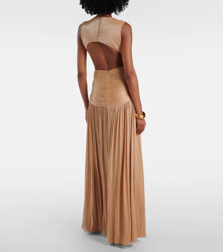 Costarellos Silla cutout gathered gown | Thumbnail 4 Costarellos Silla cutout gathered gown | Thumbnail 4