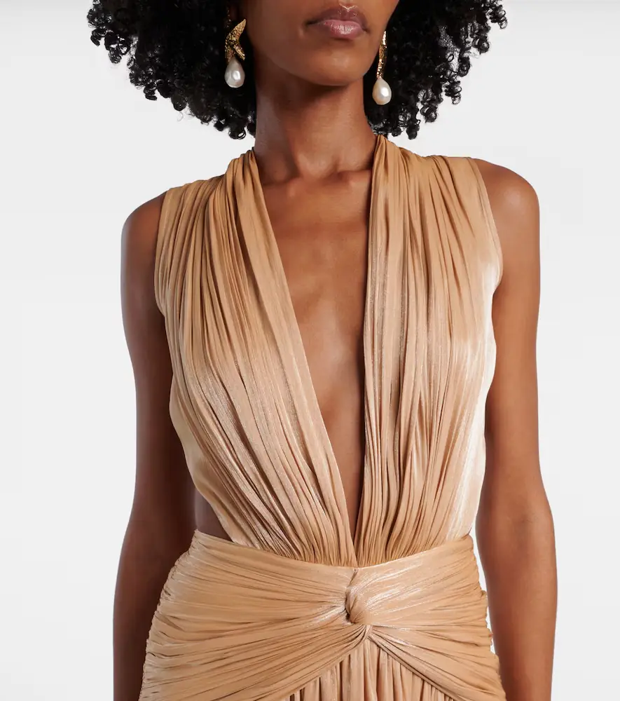 Costarellos Silla cutout gathered gown | Thumbnail 6 Costarellos Silla cutout gathered gown | Thumbnail 6