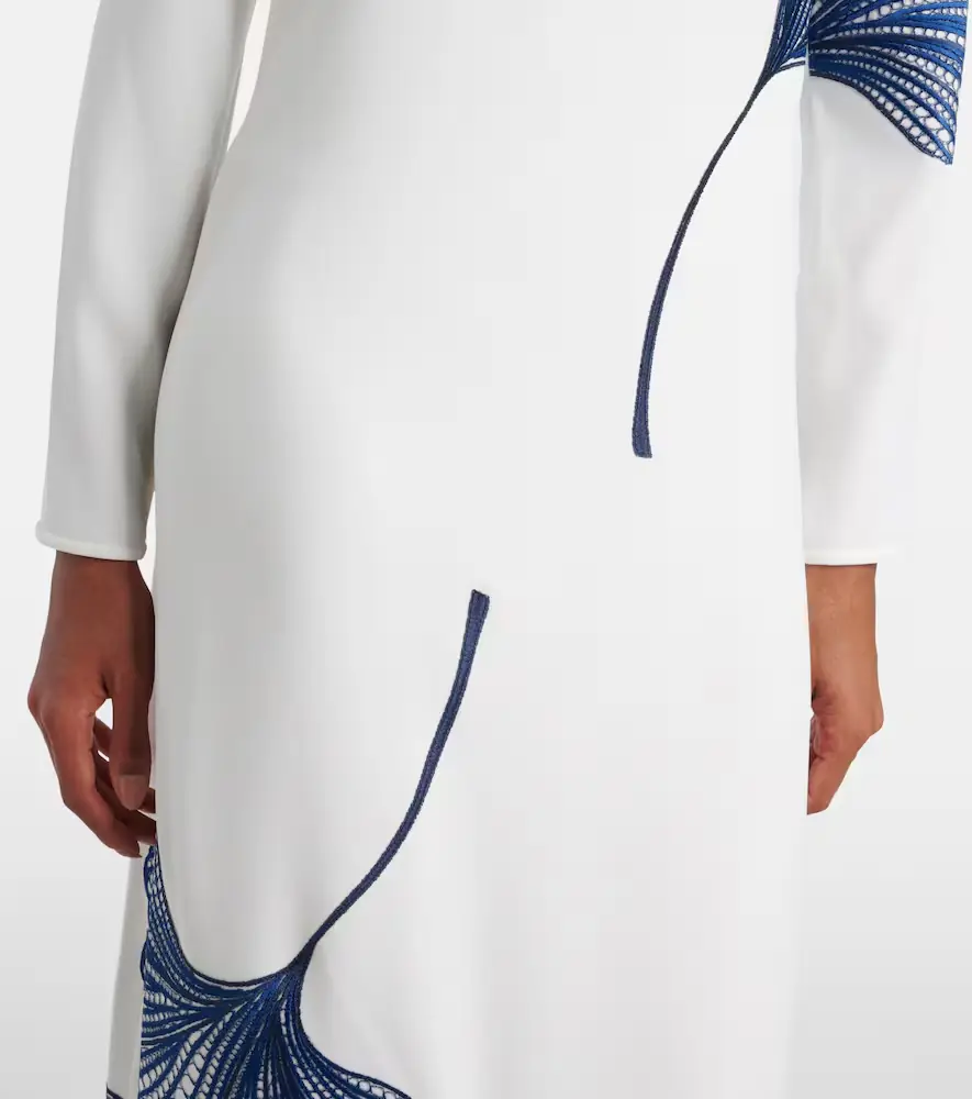 Costarellos Austie embroidered crêpe gown | Thumbnail 4 Costarellos Austie embroidered crêpe gown | Thumbnail 4