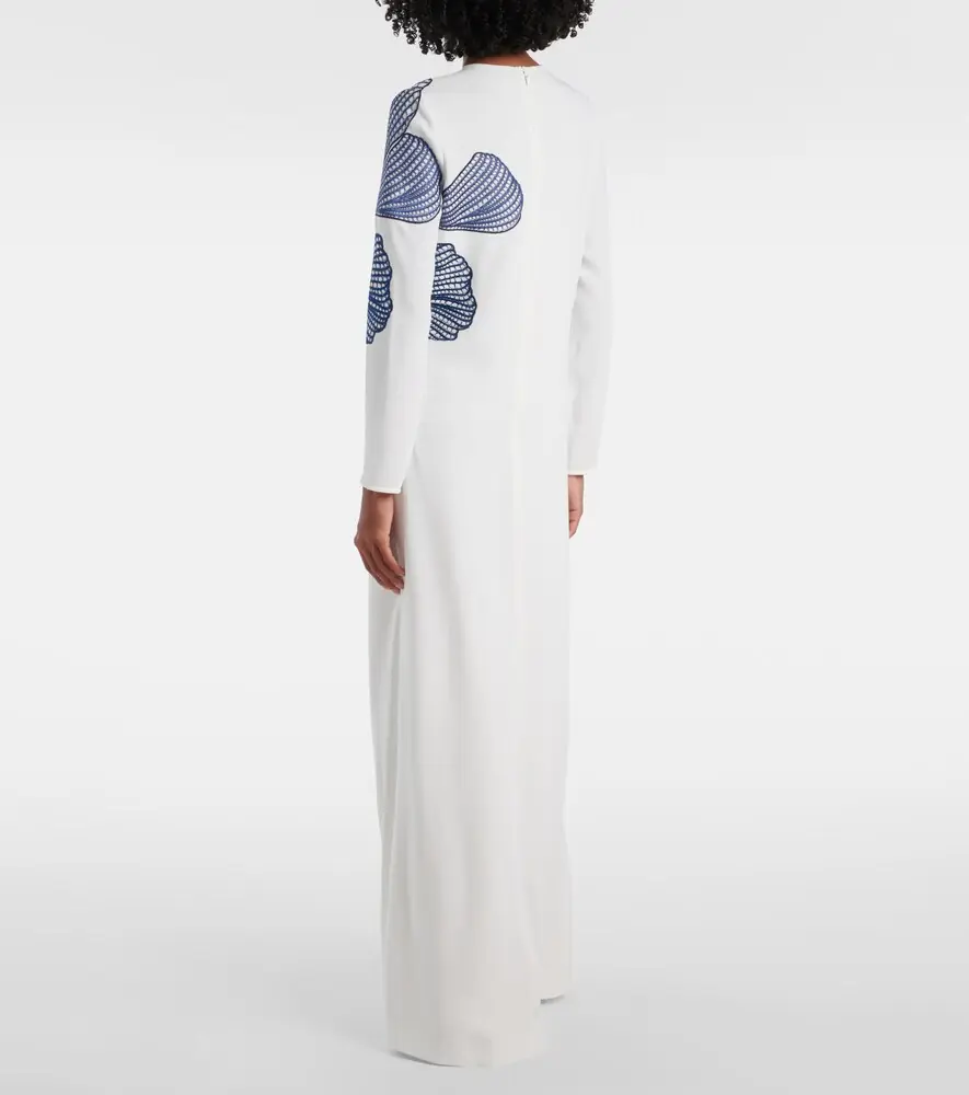 Costarellos Austie embroidered crêpe gown | Thumbnail 5 Costarellos Austie embroidered crêpe gown | Thumbnail 5