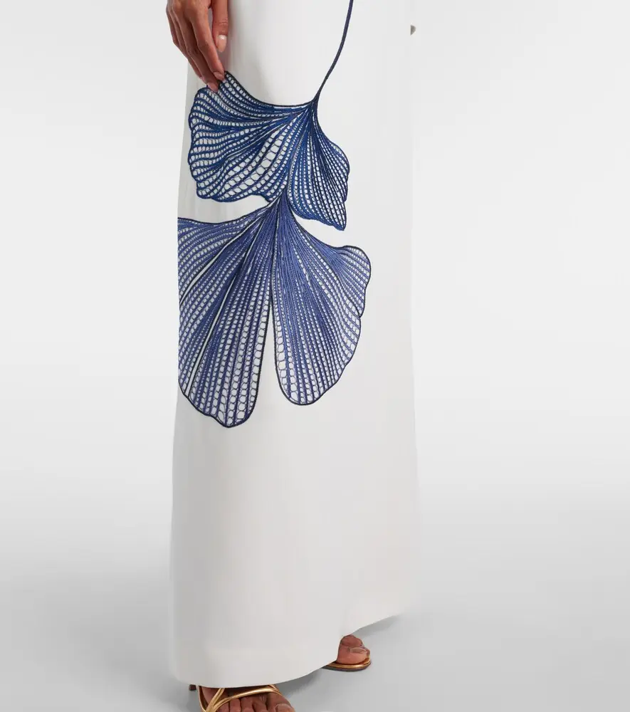 Costarellos Austie embroidered crêpe gown | Thumbnail 6 Costarellos Austie embroidered crêpe gown | Thumbnail 6