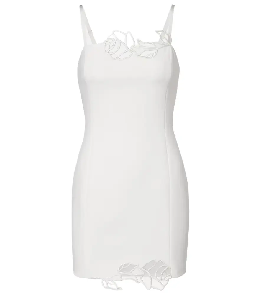 BLUMARINE Laser-cut crêpe cady minidress | Image 1 BLUMARINE Laser-cut crêpe cady minidress | Image 1