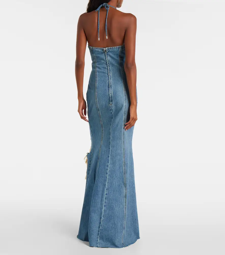 BLUMARINE Denim maxi dress | Thumbnail 3