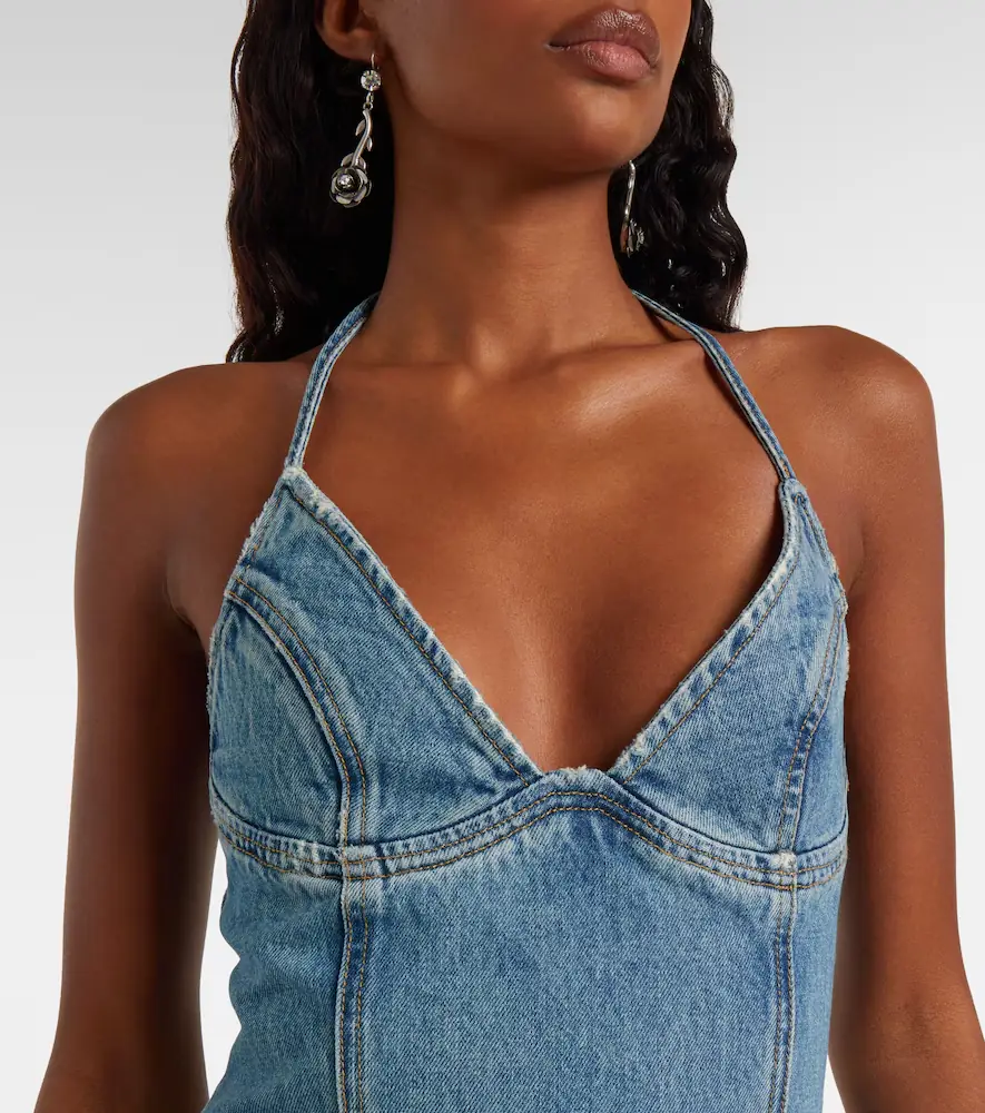 BLUMARINE Denim maxi dress | Thumbnail 4