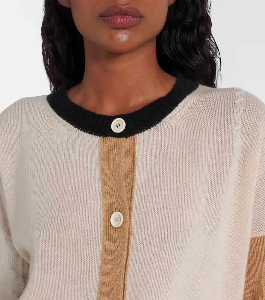 Marni Colorblocked cashmere cardigan | Thumbnail 4 Marni Colorblocked cashmere cardigan | Thumbnail 4