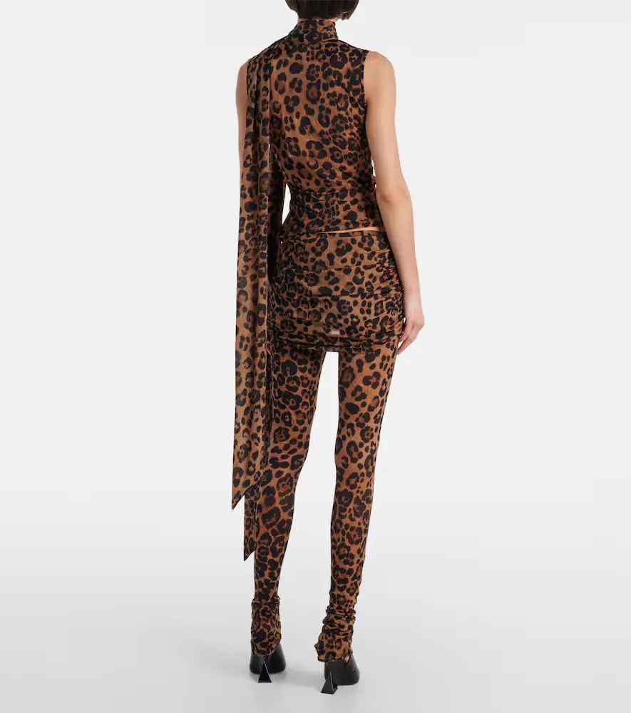 BLUMARINE Leopard-printed jersey leggings | Thumbnail 3